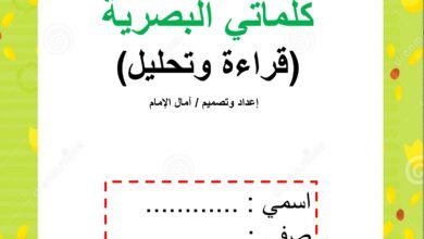 أوراق عمل الكلمات البصرية قراءة وتحليل وعد الحروف للأطفال PDF