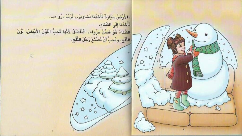قصة نعيش في سيارة للأطفال PDF | قصة تعليمية عن فصول السنة ودوران الأرض