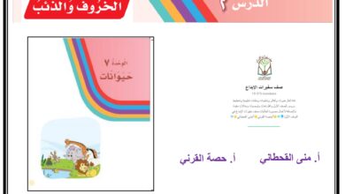 حل تدريبات درس الخروف والذئب PDF لغتي أول ابتدائي – القصة والأسئلة والإجابات