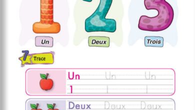 مذكرة تأسيس اللغة الفرنسية للأطفال من الصفر حروف وأرقام وكلمات PDF
