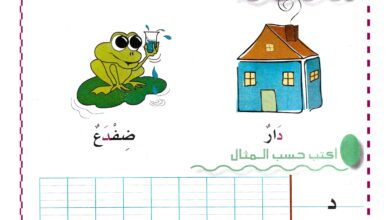 كتاب الحروف الجزء الثاني PDF للأطفال: 45 صفحة للكتابة والتلوين والأنشطة