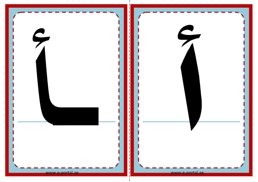 تحميل بطاقات مواضع حروف الهجاء PDF: 112 بطاقة لتعليم أشكال الحروف للأطفال