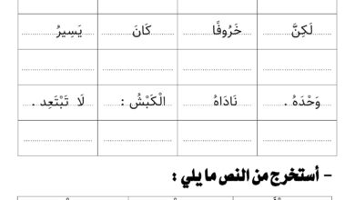 تحميل درس الخروف والذئب عبد الله السديري PDF: 5 صفحات للكتابة والتدريب