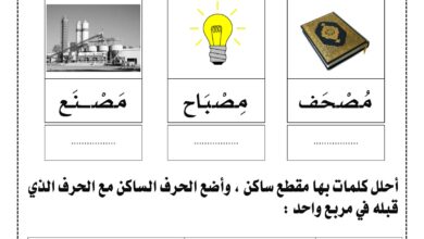 تحميل تدريبات تحليل وتركيب المقطع الساكن PDF.. 3 أنشطة للتلوين والكتابة